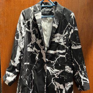 NWOT Wildfang Long Marbled Blazer, Sz L